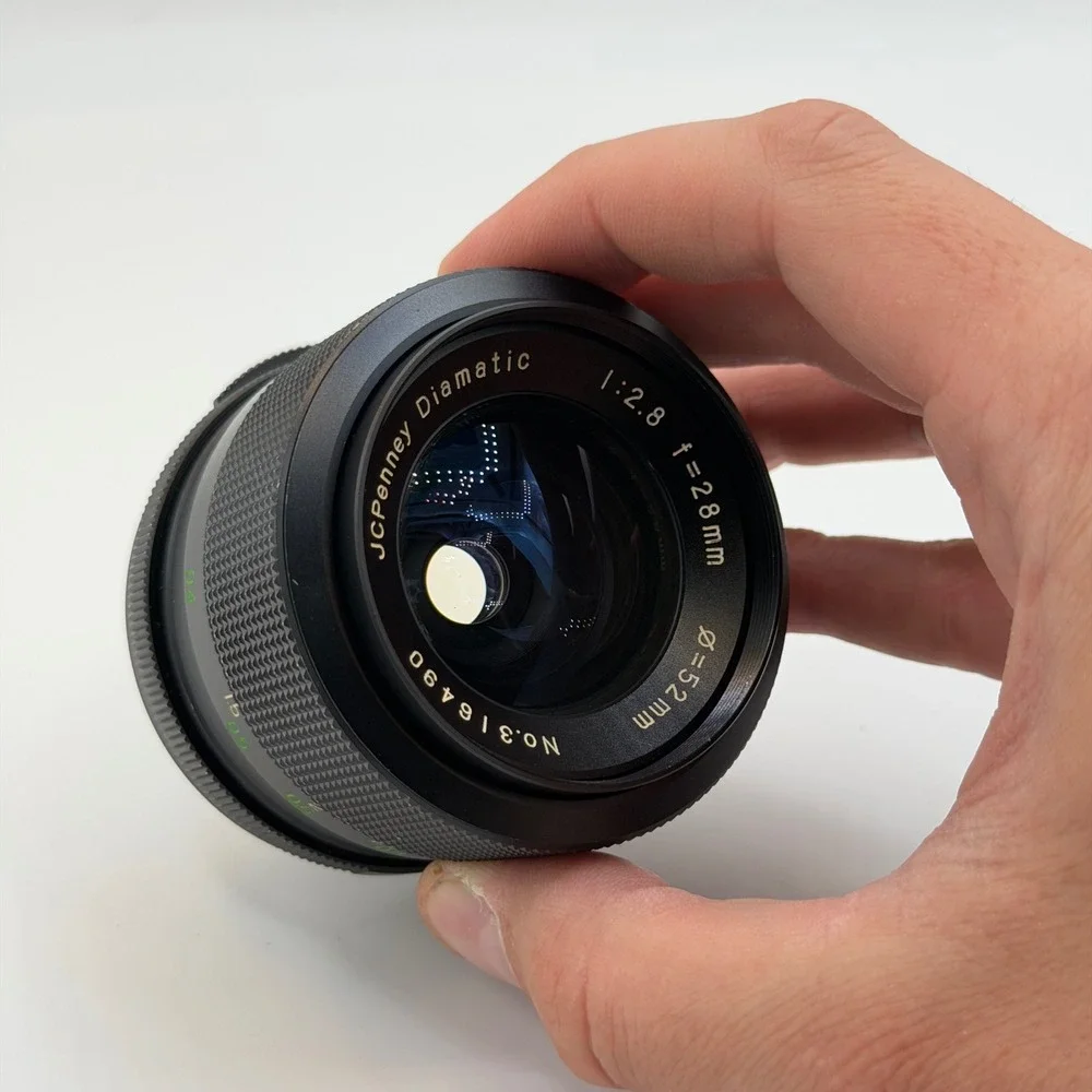 JCPenney Diamatic 28mm f2.8 M42 Wide Angle Prime Lens 52mm Filter No. 316490